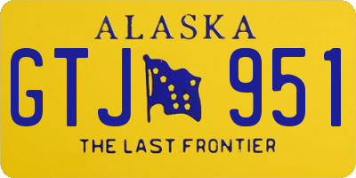 AK license plate GTJ951