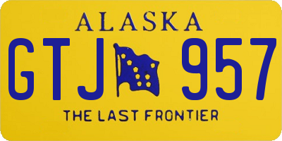 AK license plate GTJ957
