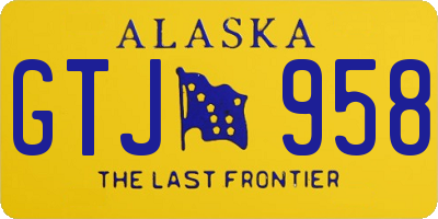 AK license plate GTJ958