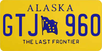 AK license plate GTJ960