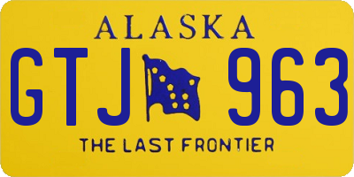 AK license plate GTJ963