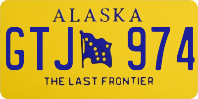 AK license plate GTJ974