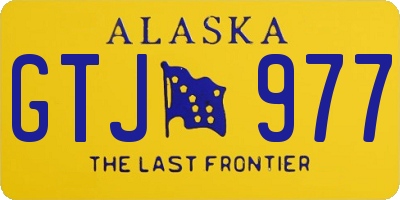 AK license plate GTJ977