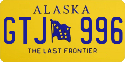 AK license plate GTJ996