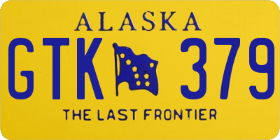 AK license plate GTK379