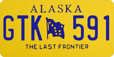 AK license plate GTK591