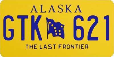 AK license plate GTK621