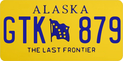 AK license plate GTK879