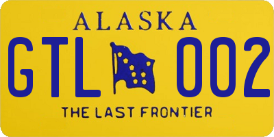AK license plate GTL002