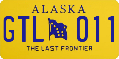 AK license plate GTL011