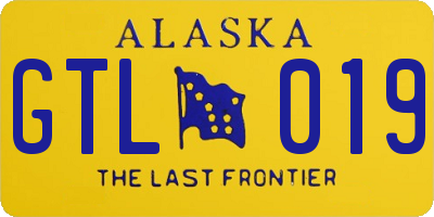 AK license plate GTL019