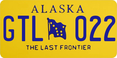 AK license plate GTL022