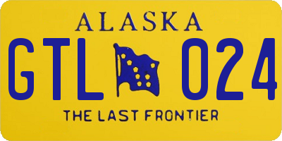 AK license plate GTL024