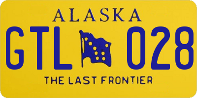 AK license plate GTL028