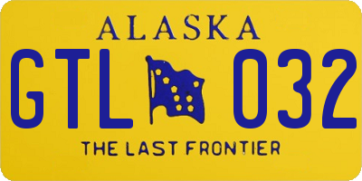 AK license plate GTL032