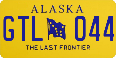 AK license plate GTL044