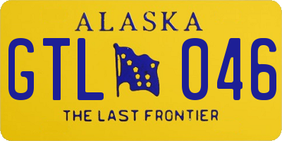 AK license plate GTL046