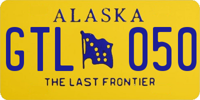 AK license plate GTL050