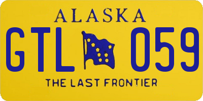 AK license plate GTL059
