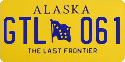 AK license plate GTL061