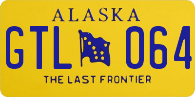AK license plate GTL064