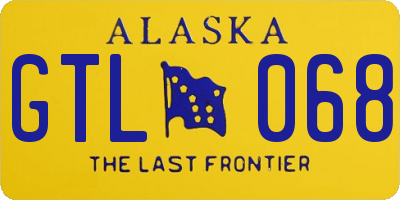 AK license plate GTL068