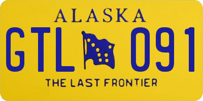 AK license plate GTL091