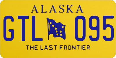 AK license plate GTL095