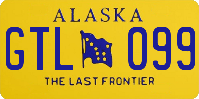 AK license plate GTL099