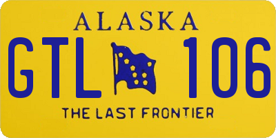 AK license plate GTL106
