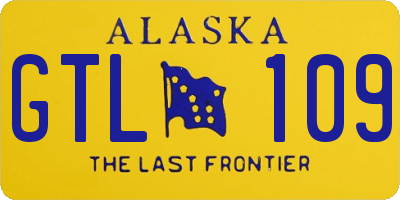 AK license plate GTL109
