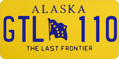 AK license plate GTL110