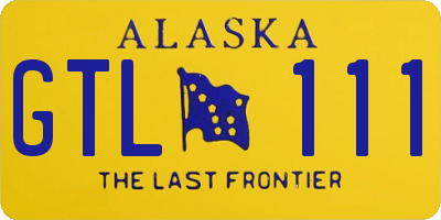 AK license plate GTL111