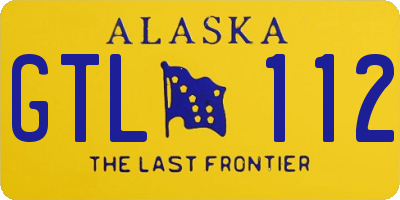 AK license plate GTL112