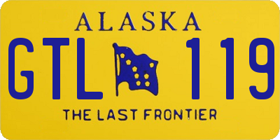 AK license plate GTL119