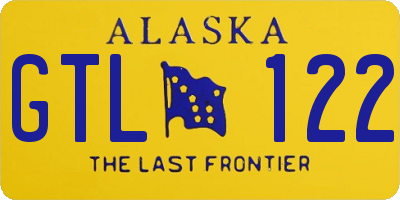 AK license plate GTL122