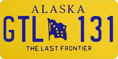 AK license plate GTL131