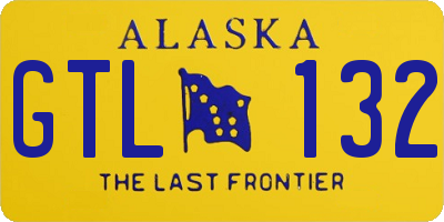 AK license plate GTL132
