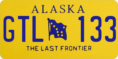 AK license plate GTL133