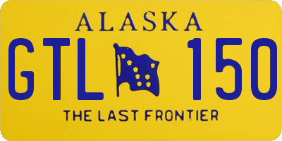 AK license plate GTL150