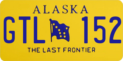 AK license plate GTL152