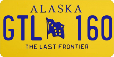 AK license plate GTL160