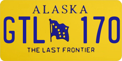 AK license plate GTL170