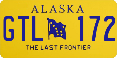 AK license plate GTL172