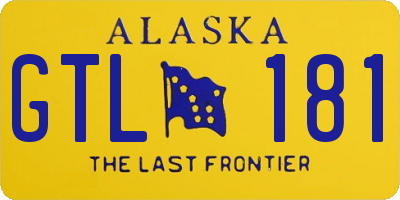 AK license plate GTL181