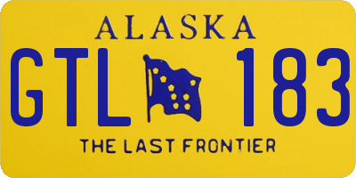 AK license plate GTL183