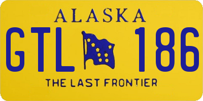 AK license plate GTL186