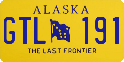 AK license plate GTL191