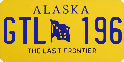 AK license plate GTL196