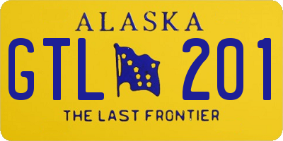 AK license plate GTL201
